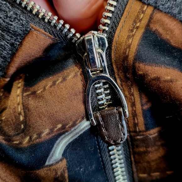 Lauren Ralph Lauren Cotton Cashmere Printed Bridle & Horsebit Cardigan Sz Medium - Picture 7 of 10